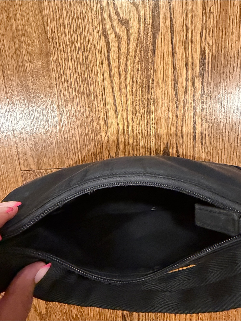 Prada Tessuto Black Nylon mini Shoulder Bag with Triangular Logo - Picture 6 of 10
